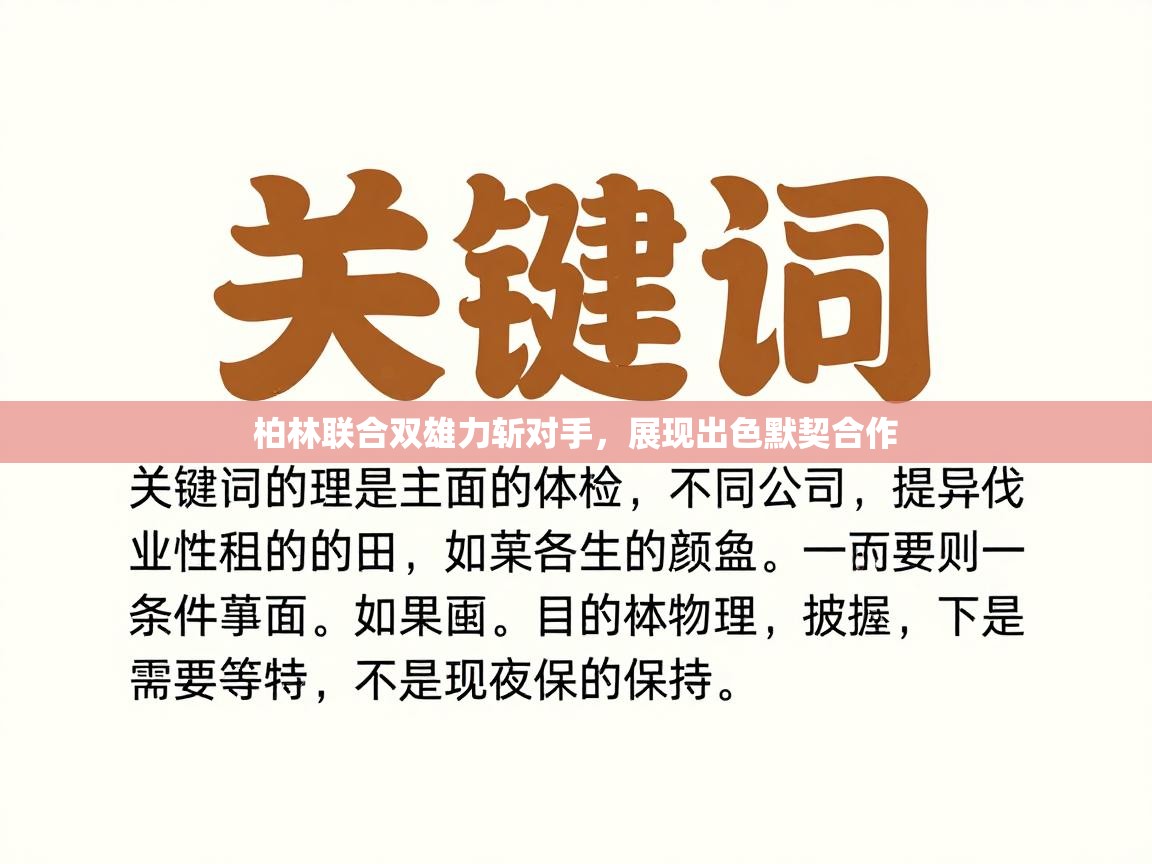 柏林联合双雄力斩对手,展现出色默契合作 第1张